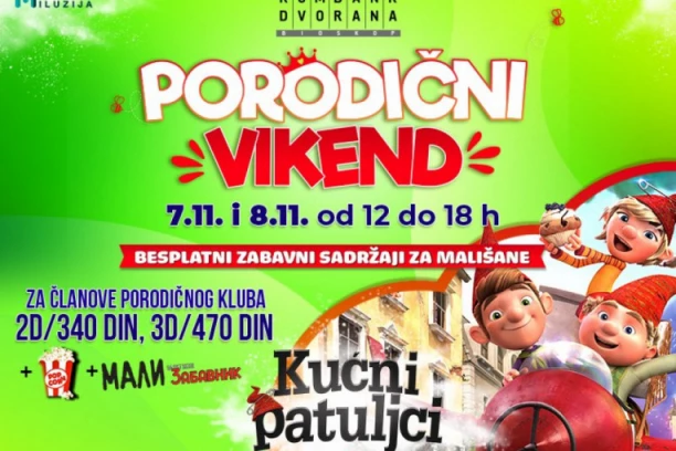 PORODIČNI VIKEND U KOMBANK DVORANI 07. i o8. NOVEMBRA