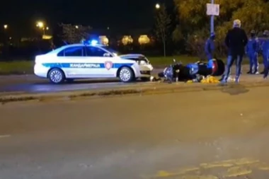 (FOTO, VIDEO) HAOS U NOVOM SADU: Potera kao u filmu! Pijan bežao od policije, pa se zakucao u vozilo Žandarmerije