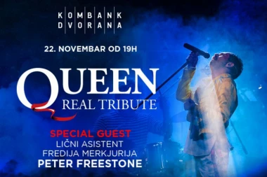 U OKVIRU OBELEŽAVANJA GODIŠJICE SMRTI NEPONOVLJIVOG FREDIJA MERKJURIJA:  QUEEN REAL TRIBUTE BEND 14.decembra ponovo u Kombank dvorani!