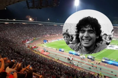 TRESE SE "MARAKANA": Crvena zvezda se na EMOTIVAN način oprostila od Maradone!