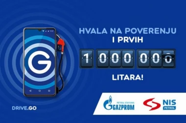 Milion litara goriva uz Drive.Go mobilnu aplikaciju NIS