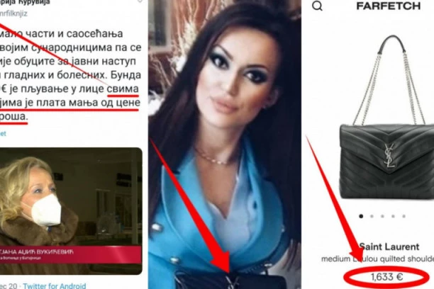 MNOGO NISKO! Tviterašica najprostije izvređala doktorku Adžić zbog bunde, A SAMA NOSI TORBU OD 1.633 EVRA!