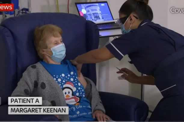 (VIDEO) Šta se desilo sa bakom iz Britanije koja je prva primila Fajzerovu vakcinu?!