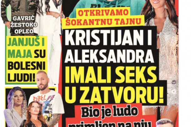Poklanjamo dodatak "Rijaliti": Kristijan i Aleksandra imali SEKS u zatvoru