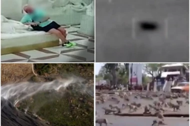 (VIDEO) OBRNUTI VODOPAD, VODA NA MESECU I POBUNA MAJMUNA NA TAJLANDU: Ovo su NAJBIZARNIJI video snimci u protekloj godini!