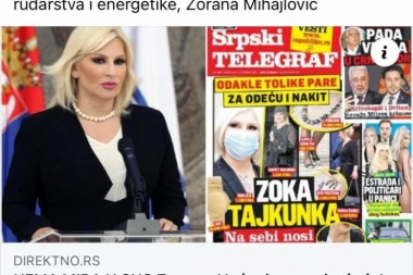 TAJKUN BRANI TAJKUNKU: Đilas se šlihta Zorani Mihajlović preko svog portala Direktno!