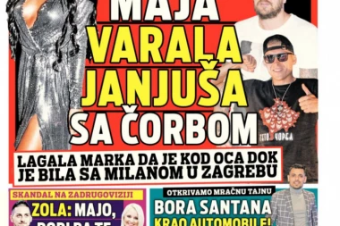 Poklanjamo dodatak "Rijaliti": Maja varala Janjuša sa Čorbom