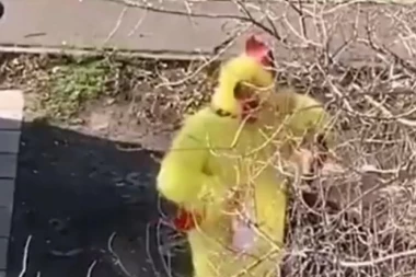 (VIDEO) ŠTA SE OVO DEŠAVA NA ČUKARICI? Maskirani muškarac napravio pometnju, SVI ZANEMELI zbog onoga što je usledilo!