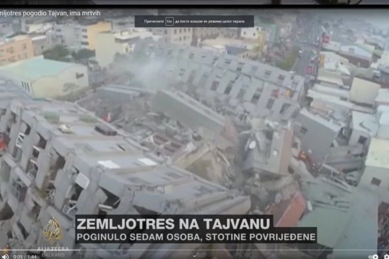Snažan zemljotres potresao obalu Tajvana: Novih 56 žrtava u Indoneziji