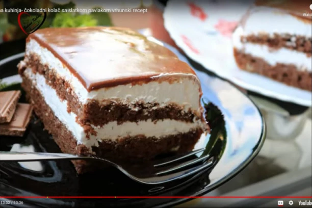 LJUBAV na prvi zalogaj! ČOKOLADNI KOLAČ sa PAVLAKOM, vrhunski recept!