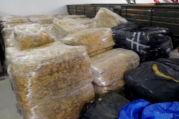 (FOTO) Policija nije mogla da veruje svojim očima: Žena uhvaćena sa 4,5 TONA duvana, određeno joj zadržavanje