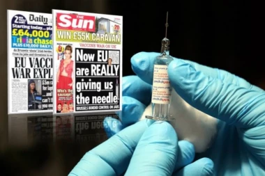 (FOTO) BRITANSKI MEDIJI RAZAPINJU EU ZBOG VAKCINA: Njeni šefovi se ponašaju kao MAFIJAŠI!