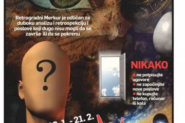 POKLANJAMO DODATAK ASTRO: Krenuo je RETROGRADNI MERKUR, evo šta nam je činiti!