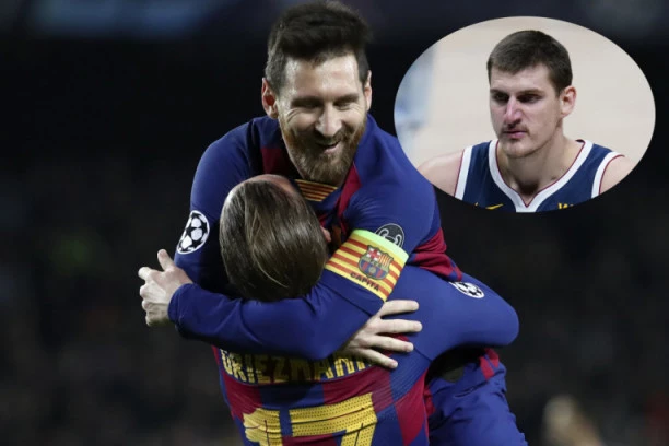 (FOTO) SRBIN ZALUDEO I FUDBALERE: SUPERSTAR Barselone GLASAO za Jokića!