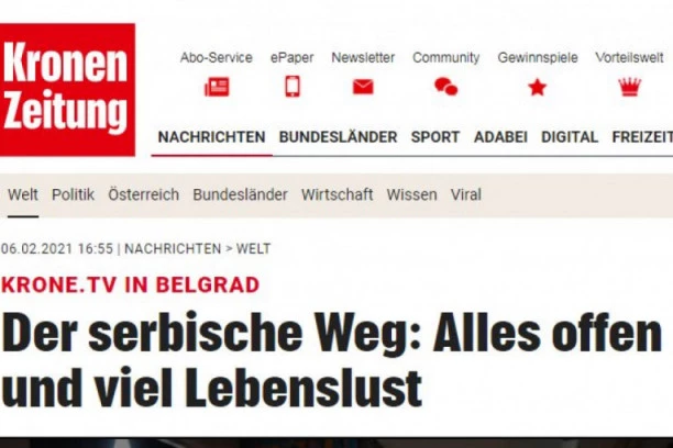 SRBIJA GLAVNA TEMA NA NAJVEĆEM AUSTRIJSKOM PORTALU! Pročitajte šta su napisali o našoj borbi sa koronom: Beč se ugleda na Beograd?!