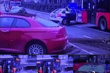 TEŠKA SAOBRAĆAJKA U BEOGRADU! DEVOJKA IZGUBILA KONTROLU NAD VOZILOM, PROBILA ZAŠTITNU OGRADU I UDARILA U AUTOBUS!