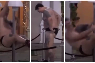 URNEBESNO! Zadrugari igrali masne fote, kriminalac briljirao: GOLUBOVIĆ izveo STRIPTIZ OKO ŠIPKE!