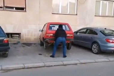 (HIT VIDEO) MARVELOV SUPERHEROJ "MRDNUO" JUGA: Ovakvo preparkiravanje još niste videli! U Srbiji je sve moguće