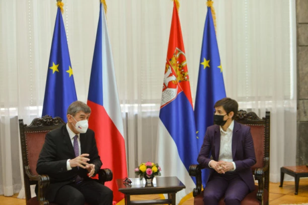 (VIDEO) POSLE RAZGOVORA SA SRSKOM PREMIJERKOM! Babiš: Došli smo da saznamo kako teče vakcinacija u Srbiji jer je druga u Evropi po uspešnosti!