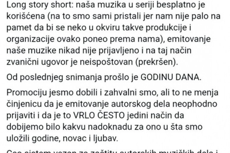 Postovi ojađenih muzičara