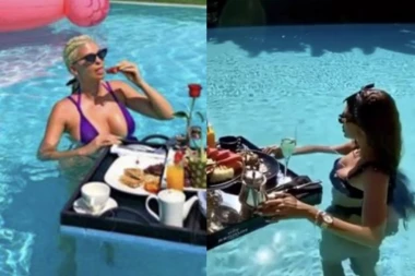 KARLEUŠA I ANA U ISTOM BAZENU: Obe spavaju u luksuznom hotelu u Turskoj!