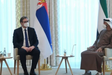 (FOTO) BIN ZAJED SE OGLASIO NAKON SASTANKA SA VUČIĆEM: Imao sam zadovoljstvo da se sastanem sa svojim prijateljem