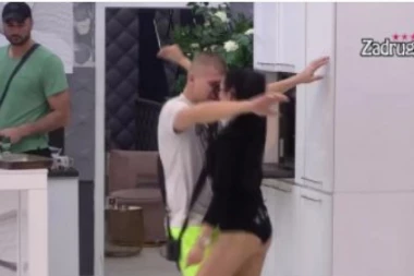 (VIDEO) Maja i Čorba u tandemu doveli atmosferu do usijanja, PAO I POLJUBAC!