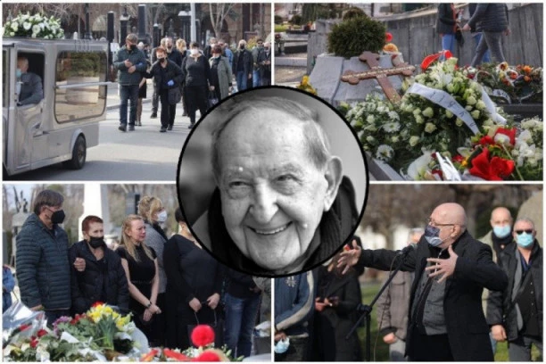 SAHRANJEN VLASTA VELISAVLJEVIĆ! Legendarni glumac ispraćen uz ogroman aplauz (VIDEO)