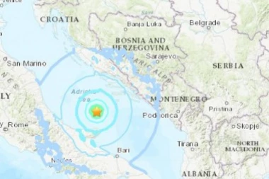 Snažan ZEMLJOTRES pogodio Jadransko more
