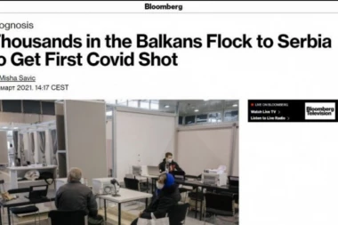 STIGLE POHVALE UGLEDNOG AMERIČKOG SAJTA! Blumberg: Hiljade ljudi sa celog Balkana otputovalo u Srbiju po prvu dozu vakcine!