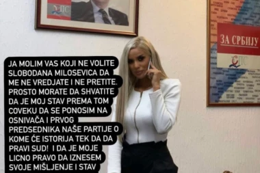 ATRAKTIVNA POLITIČARKA NA METI ŽESTOKIH NAPADA, A SVE ZBOG JEDNE FOTOGRAFIJE! "Volim Miloševića, pa šta"!?