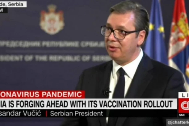 PREDSEDNIK VUČIĆ DAO INTERVJU ZA CNN: Američka televizija hvali proces vakcinacije u Srbiji!