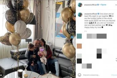 ANA SEVIĆ SLAVI SA SUPRUGOM I ĆERKICAMA: Ti si najbolji otac na svetu!