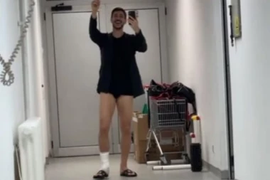 (HIT VIDEO) ITALIJAN U SEVDAHU KAO IBRAHIMOVIĆ: Fudbaleri Zvezde prepevali pesmu Nade Topčagaić, Falćineli na jednoj nozi u TOTALNO EKSTAZI!