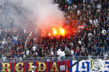 HRVATSKI LICEMERI: Ponovo PROVOCIRAJU Srbe SRAMNIM transparentom! Hoće li reagovati UEFA?