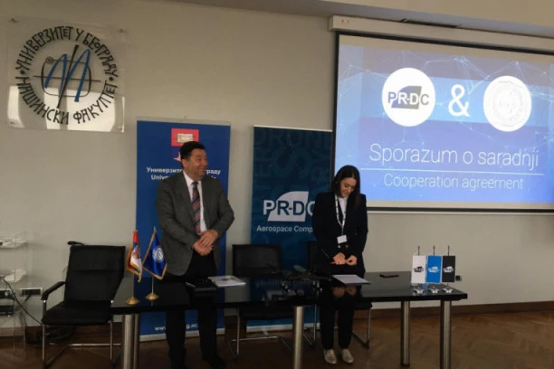 (FOTO) Mašinski fakultet ozvaničio saradnju sa inovativnom kompanijom koju su osnovali bivši studenti