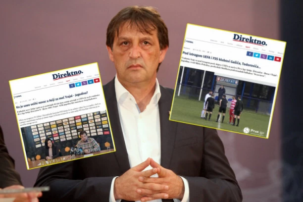 ĐILASOV PORTAL POKUŠAO DA NAPAKUJE AFERU GAŠIĆU! Odluka FSS pokazala o kakvim se lažovima radi!