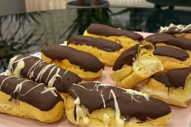 NAJBOLJI EKLERI! Recept za  francuski kolač koji svi obožavaju