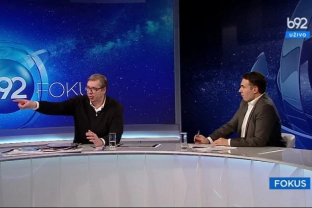 PREDSEDNIK SRBIJE U PROGRAMU UŽIVO UOČIO GREŠKU: Vučić odmah tražio da se ispravi ONO što je pisalo na ekranu!