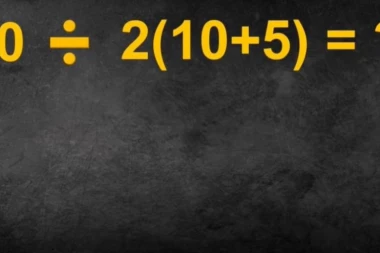 DA LI MOŽETE DA DOBIJETE TAČNO REŠENJE? Ova mozgalica deluje lako, ali je mnoge namučila