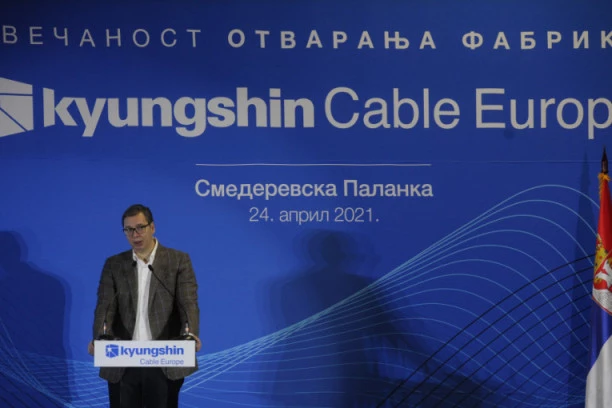 VUČIĆ NA OTVARANJU KOREJSKE FABRIKE: Mi ćemo se boriti za vaš dugoročni ostanak u našoj zemlji I želimo vam veliki profit