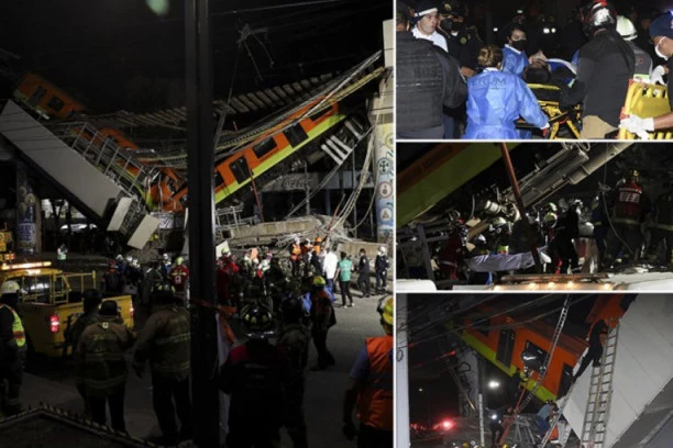 SCENE KAO IZ PAKLA, METRO SE PREPOLOVIO! Prignječeni ljudi vrištali i dozivali u pomoć, NAJMANJE 23 MRTVIH, pukotina na mostu prijavljena još 2017.