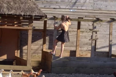 (VIDEO) ALEKS U SPAVAĆICI BEŽI IZ ZADRUGE! Zadrugarka se ugledala na Ša pa i ona preskače ogradu!