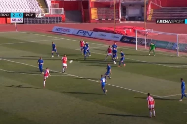 (VIDEO) DA LI JE OVO GOL SEZONE U SUPERLIGI? Bivši fudbaler Partizana VOLEJČINOM PROBUŠIO MREŽU