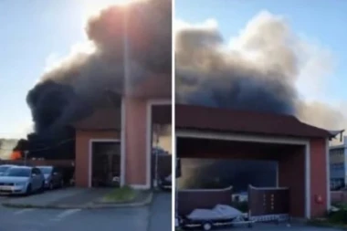 GORI SKLADIŠTE ROBE! Požar kod tržnog centra u Beogradu