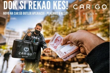 "CarGo Batler" uveo plaćanje gotovinom -porudžbina dok si rekao keš!