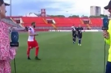 (VIDEO) ŠMEKERČINA: Lalatović nije mogao da odoli, pa posle meča ŠOKIRAO lepu novinarku!