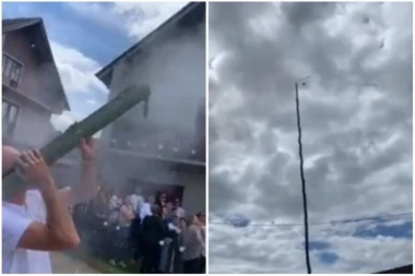 (VIDEO) LUDILO MOZGA - ZOLJOM SKIDAO JABUKU! Snimak sa srpske svadbe šokirao javnost!
