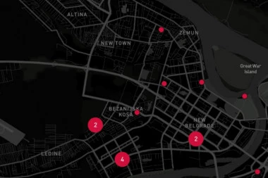 NEVIĐENA BLAMAŽA KRIKA: Preveli delove Beograda na engleski, svi se smeju ovoj mapi (FOTO)
