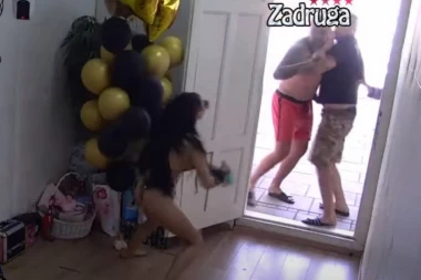 (VIDEO) OBEZBEĐENJE I ZADRUGARI IH JEDVA RAZDVOJILI: Nakon Majinih provokacija, Janjuš NASRNUO NA NJU!